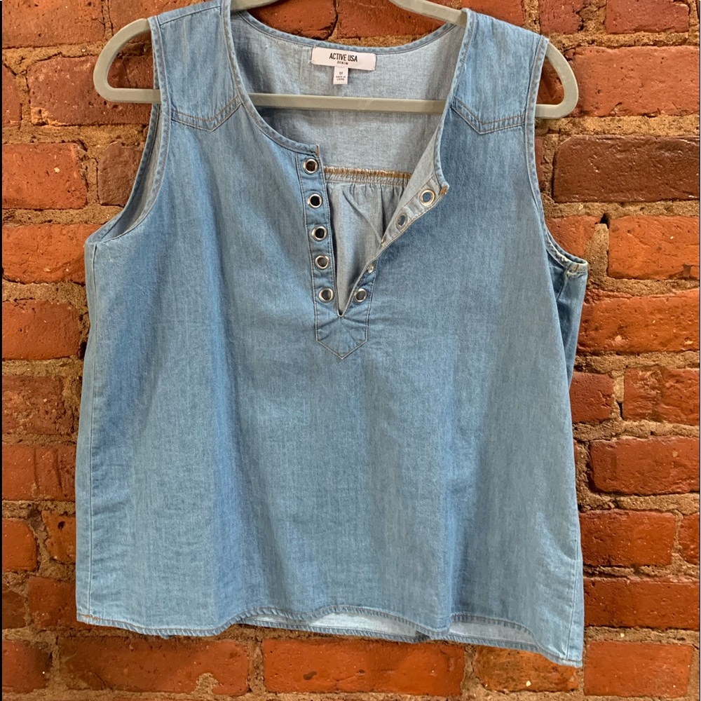 Denim tank top